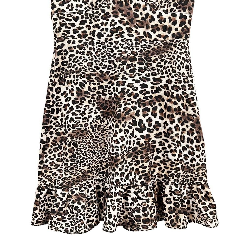 Lulu’s Coolest Cat Brown Leopard Print Mini Dress - Picture 6 of 8